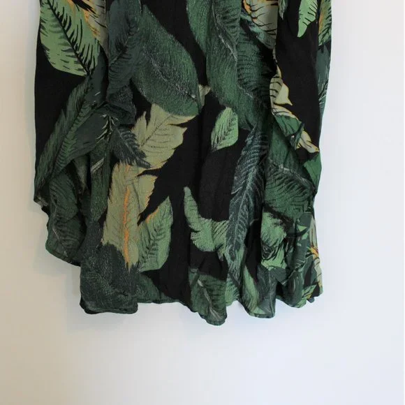 Beach Riot Rachel Palm Leaf Skirt - Black - Picture 3 of 6